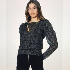 Ramy Brook Silk Blend Marian Long Sleeve Blouse. Size L.